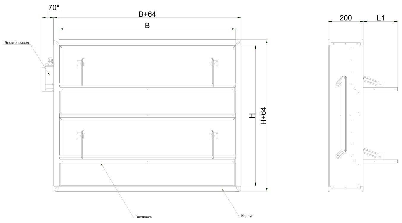 Чертёж клапана
